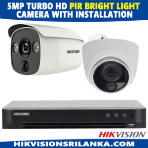 Hikvision 5mp Security System with PIR Strobe Bright light Flash Camera