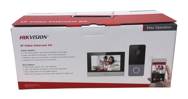 Best Hikvision IP Video Door Phone Door Station and 7" Inch Wifi Indoor Station Intercom System DS-KIS603-P with Mobile Views live videos of door stations - 2 Years Warranty Best Price in Sri Lanka..