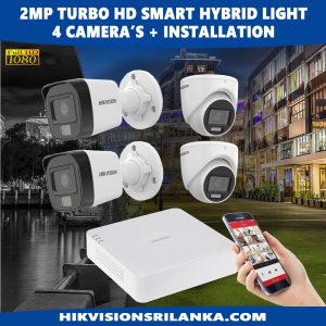 Hikvision-2mp-Smart-Hybrid-white-Light-color-vu-4-camera--package-sri-lanka-sale