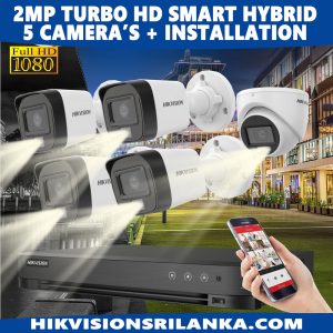 Hikvision-2mp-Smart-Hybrid-white-Light-with-IR-color-vu-5-camera--package-sri-lanka-sale